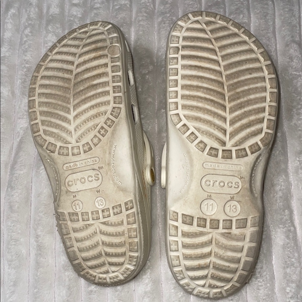 CROCS x Bad Bunny White Clogs Shoes | Size 11 Men - Picture 6 of 6